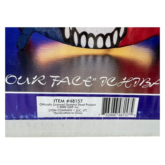 Grateful Dead Steal Your Face Vintage Rare Ichiban Rice Paper Lamp 2000 Lyon Co - Picture 4 of 14